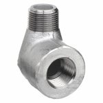 90° Street Elbow, Forged Steel, 1/2Inch x 1/2Inch Pipe Size, NPT x NPT, Class 3000 - Image 3