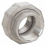 Union, 316 Stainless Steel, 2 in x 2 in Fitting Pipe Size, Female NPT x Female NPT, Class 150