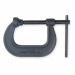 Regular Duty Forged Steel C-Clamp, 10 in Max. Opening, 5 3/8 in Throat Depth, Black