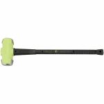 Standard Sledge Hammer, Steel, Steel Handle, 14 lb Head Weight, 3 inch Diameter, 32 inch Overall Length, Round Shape