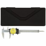 Dial Caliper, Range 0 to 150 mm, Range per Revolution 2 mm, Dial Graduation 0.02 mm