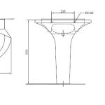 Paris Wash Basin with Pedestal