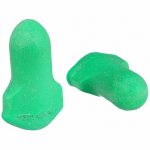 Contoured-T Ear Plugs, 30 dB Noise Reduction Rating NRR, Uncorded, M, Green, PK 200