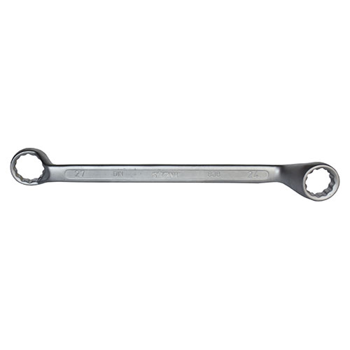 qF0H255.jpg DOUBLE RING SPANNER FULL SATIN FINISH, 24x27 mm - Image 1