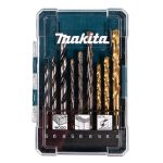 Metal, Wood, Masonry Drill Bit Set, 9pcs, Plastic Case - Image 2
