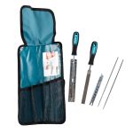 Chain Blade Sharpening Set, 4MM, in a Roll-Up Pouch - Image 3