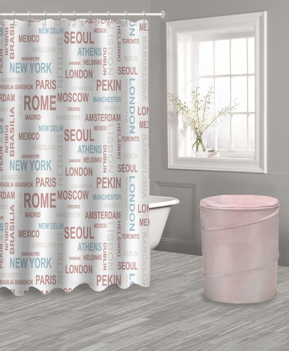 qiwen-1109.jpg Shower Curtain Set (3pcs) - Image 1