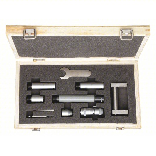 qkASN6E1K3oj-1.jpg طقم قياس ميكرومتر أنبوبي ميكانيكي داخلي، نطاق 2 بوصة إلى 12 بوصة ، الدقة +/- 0.00005 بوصة - الصورة 1