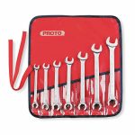 Flare Nut Wrench Set, Alloy Steel, Satin, Range of Head Sizes 3/8 in to 3/4 inch