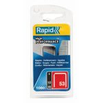 Staple Gun Staples (Fine Wire), Leg Length 10 mm, No.53, 1080 Pieces, Galvanized