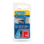 Staple Gun Staples (Fine Wire), Leg Length 12 mm, No.53, 1080 Pieces, Galvanized