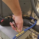 ⁦مقياس ضغط التبريد الرقمي، 2 صمامات، مبردات متعددة⁩ - الصورة ⁦3⁩