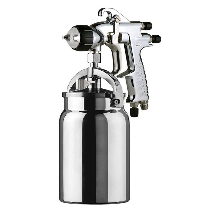 sagola_3300_gto_suction_spray_gun_3.jpg Air Spray Gun with 1.4mm Nozzle, Container 1L, Made in spain - Image 1