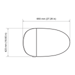 SMART WC F21 30 cm - Saudi Ceramics - Image 4