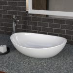 TYPE-F Over Counter Top Wash Basin - Oval Shape - OFF WHITE - Image 3