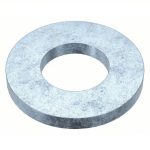 Steel Flat Washer, Zinc Plated Fastener Finish, Fits Bolt Sizes 1/2Inch, Pkg of 50
