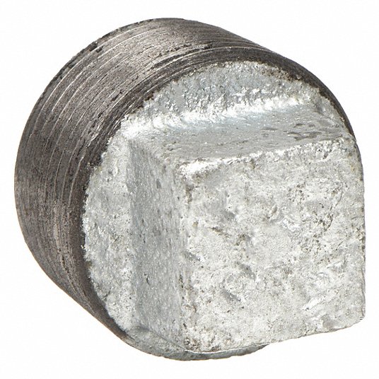 vXxWTGb842gM.jpg Square Head Plug, Malleable Iron, 3/4 in Pipe Size, Male NPT, Class 300 - Image 1