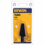 Step Drill Bit, High Speed Steel, Black Oxide, 9/16 in to 1 in Size Range