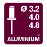 Hand Riveter, Rivet Heads 3.2 , 4.0 , 4.8 mm, For Aluminium - Image 4