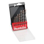 Accessories, Masonry drill bit, 8 pcs straight shank, (3,4,5,6,7,8,9,10)