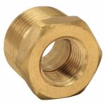 Hex Bushing, Brass, 3/8Inch x 1/4Inch Pipe Size, Male NPT x Female NPT, Class 150, 10 PK
