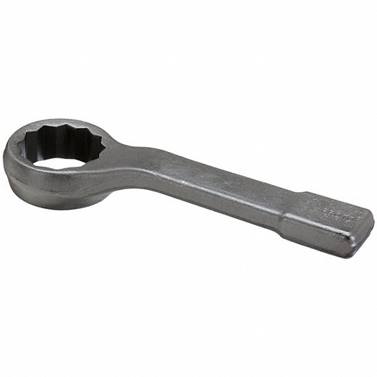 z2hedvi13PKU.jpg Slugging Wrench, Alloy Steel, Black Oxide, Head Size 3 29/32 in, Overall Length 18 in, 45 Degree - Image 1