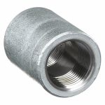 Coupling: Forged Steel, 1/4 in x 1/4 in Pipe Size, NPT x NPT, Class 3000