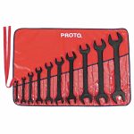 Open End Wrench Set, Alloy Steel, Black Oxide, 10 Tools, 5/16 inch to 1 5/8 Range of Head Sizes