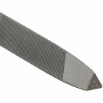 Machinists File, Triangular, 7 inch Length, 3/8 inch Width, 42_47_54 Teeth per Inch, Bastard Cut