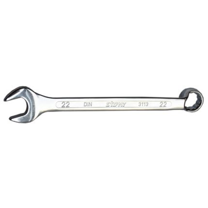 HEAVY DUTY COMBINATION SPANNER -DEEP OFFSET FULL POLISHED MIRROR FINISH - 22MM