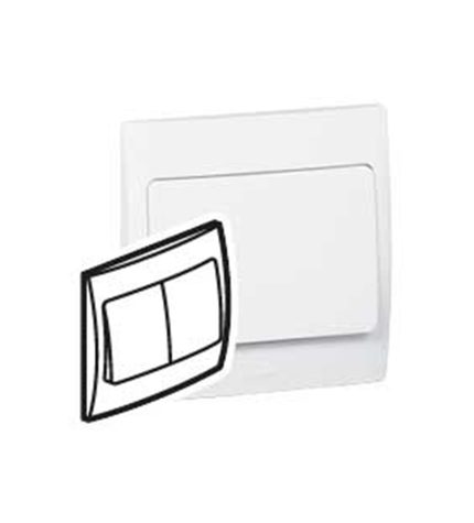 ليجراند - مفتاح مجوز ماليا - خط واحد - 20 أمبير - 250 فولت - أبيض