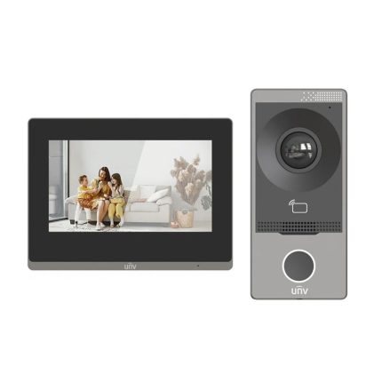 يونيفيو - مجموعة إنترفون فيديو للفيلات + مزود الطاقة، 7 بوصة