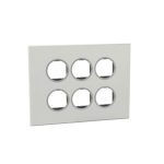 ليجراند - غطاء مع إطار Arteor، هندي، 2x6 موديول، دائري، Pearl Aluminium