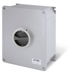 سكامي - مفتاح فصل - 80 أمبير - 6P - IP65 - مقاس 264x315x112 مم - Die Cast Aluminium - أسود/رمادي